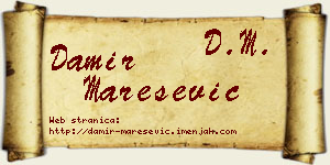 Damir Marešević vizit kartica